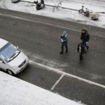 Eine Gruppe unterwegs zwischen den einzelnen Spielestationen.